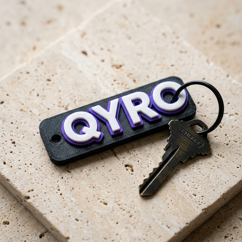 Nameplate Keychain